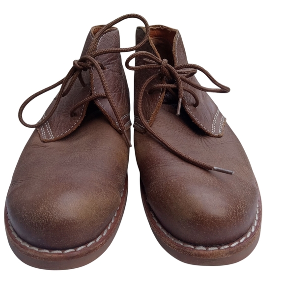 Roots Canada Brown Leather Chukka Boots Lace Up Shoes Women’s Size 7.5 - Picture 3 of 10